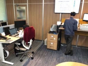 今日のオフィスです。