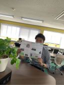 取材がきました( ｀ー´)ノ